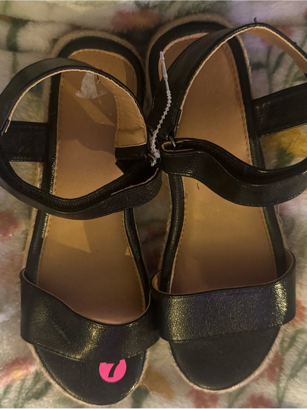 Women's Black Open-Toe Ankle Strap Sandals